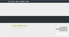 Desktop Screenshot of dangelointernational.com